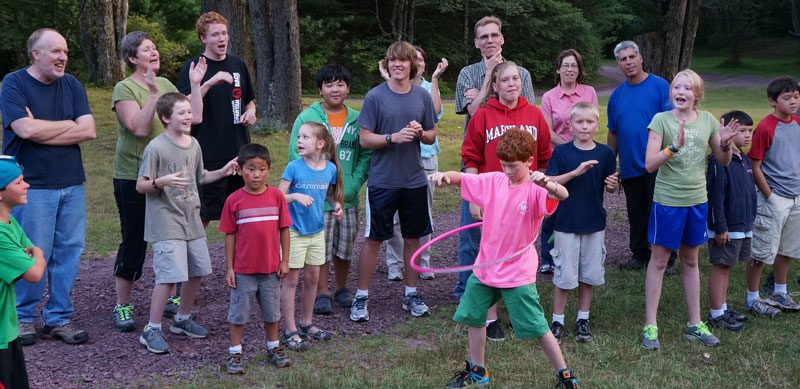 Photo of families at Camp Shehaqua